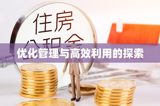旌阳优化管理与高效利用的探索